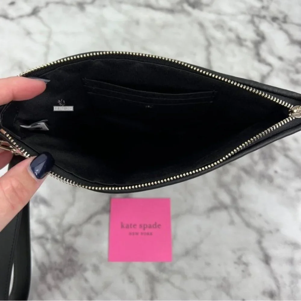 Kate Spade Tiger Jacquard Zip Pouch Wristlet Wallet